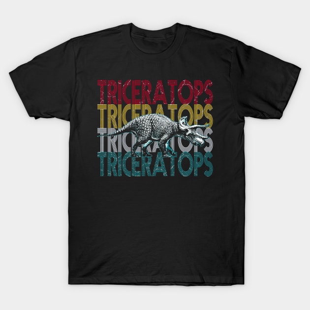 Triceratops Dinosaur T-Shirt by Mila46